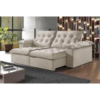 Sofá 5 Lugares Retrátil E Reclinável Martins M-147 Veludo Creme - 2