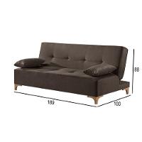 Sofá Cama 2 Lugares Living M-143 Veludo Martins Marrom - 2