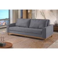 Sofá Cama 2 Lugares Living M-157 Veludo Martins Grafite