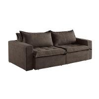 Sofá Cama 3 Lugares Retrátil Reclinável M-184 Veludo Martins Marrom - 5