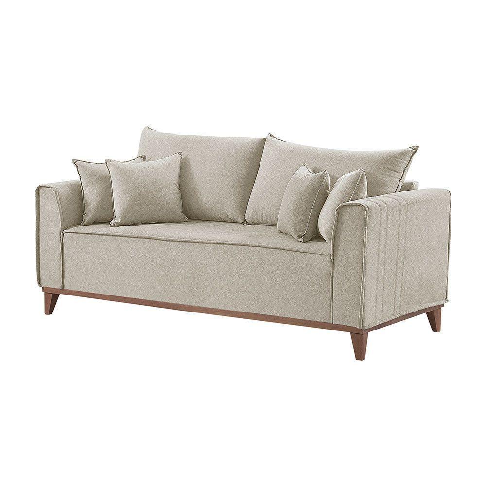 Sofá 4 Lugares Living Linho M-46 Martins Creme - 1