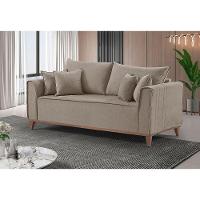 Sofá 4 Lugares Living Linho M-46 Martins Bege - 2