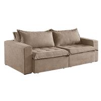 Sofá 5 Lugares Retrátil E Reclinável M-184 Veludo Martins Bege - 5