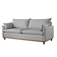 Sofá 4 Lugares Living M-168 Veludo Martins Cinza - 1