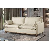 Sofá 4 Lugares Living Linho M-168 Martins Creme - 2