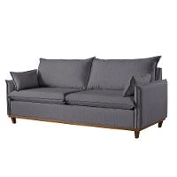 Sofá 4 Lugares Living M-168 Veludo Martins Grafite - 1