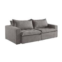 Sofá 5 Lugares Retrátil E Reclinável Linho M-184 Martins Cinza - 3