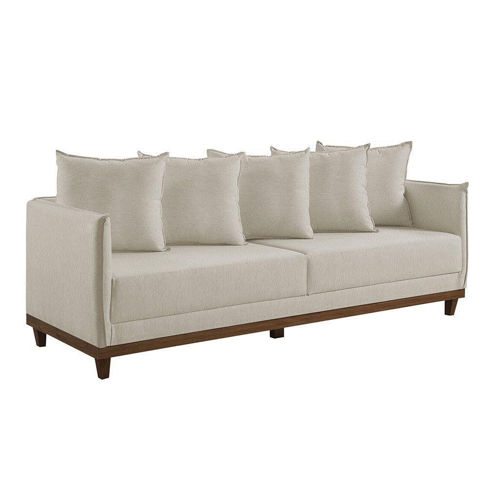 Sofá 4 Lugares Living Linho M-169 Martins Creme - 1