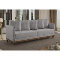 Sofá 4 Lugares Living Linho M-169 Martins Cinza - 2