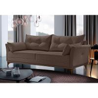 Sofá 3 Lugares Living M-97 Veludo Martins Marrom - 2