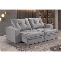 Sofá 2 Lugares Retrátil E Reclinável Martins M-163 Veludo Cinza - 2