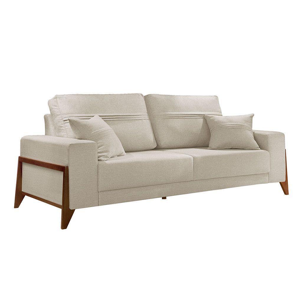 Sofá 3 Lugares Living Linho M-130 Martins Creme - 1