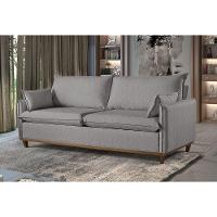 Sofá 4 Lugares Living Linho M-168 Martins Cinza - 2