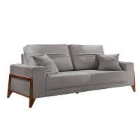Sofá 4 Lugares Living Linho M-130 Martins Cinza - 1