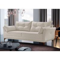 Sofá 3 Lugares Living M-97 Veludo Martins Creme - 2