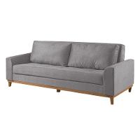 Sofá Cama 2 Lugares Living Linho M-157 Martins Cinza - 1