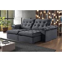 Sofá 2 Lugares Retrátil E Reclinável Martins M-147 Veludo Grafite - 2