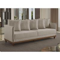 Sofá 4 Lugares Living Linho M-169 Martins Bege - 2