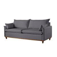 Sofá 5 Lugares Living M-168 Veludo Martins Grafite - 2