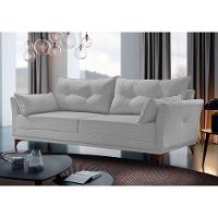 Sofá 3 Lugares Living M-97 Veludo Martins Cinza - 2