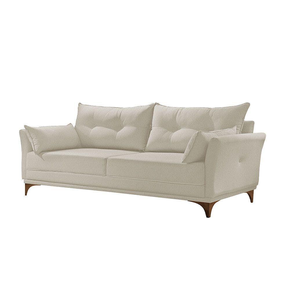 Sofá 3 Lugares Living Linho M-97 Martins Creme - 1