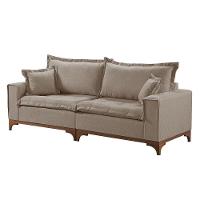 Sofá 3 Lugares Living Linho M-47 Martins Bege - 1