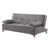 Sofá Cama 2 Lugares Living Linho M-143 Martins Cinza - 1