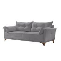 Sofá 3 Lugares Living Linho M-97 Martins Cinza - 1