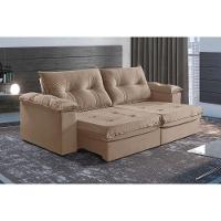 Sofá 2 Lugares Retrátil E Reclinável Martins M-164 Veludo Bege - 2