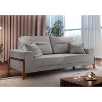 Sofá 3 Lugares Living Linho M-130 Martins Cinza - 3