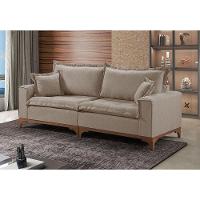 Sofá 4 Lugares Living Linho M-47 Martins Bege - 2