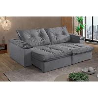 Sofá 2 Lugares Retrátil E Reclinável Martins M-164 Veludo Grafite - 2