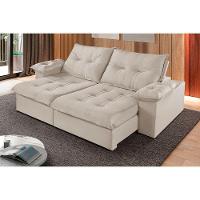 Sofá 2 Lugares Retrátil E Reclinável Martins M-183 Veludo Creme - 2