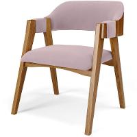 Mesa De Jantar Redonda Cora 120cm Off White M04 Com 04 Cadeiras Living Suran Suede Rosê - Lyam - 7