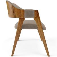 Mesa De Jantar Redonda Cora 120cm Off White M04 Com 04 Cadeiras Living Suran Bouclê Bege - Lyam - 2