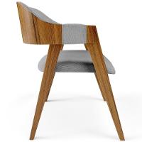 Kit 04 Cadeiras Para Sala De Jantar E Estar Living Estofada Suran L02 Linho Cinza - Lyam - 3