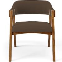 Mesa De Jantar Redonda Cora 120cm Off White M04 Com 04 Cadeiras Living Suran Suede Marrom - Lyam - 6