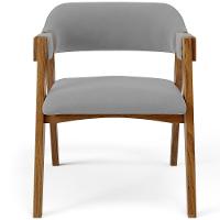 Mesa De Jantar Redonda Cora 120cm Off White M04 Com 04 Cadeiras Living Suran Suede Cinza - Lyam