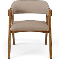 Mesa De Jantar Redonda Cora 120cm Off White M04 Com 04 Cadeiras Living Suran Linho Bege Escuro - Lyam - 6