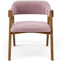 Mesa De Jantar Redonda Cora 120cm Off White M04 Com 04 Cadeiras Living Suran Bouclê Rosê - Lyam - 5