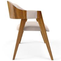 Kit 04 Cadeiras Para Sala De Jantar E Estar Living Estofada Suran L02 Suede Bege - Lyam - 2