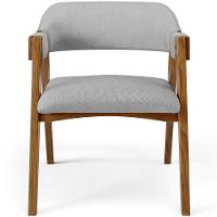 Mesa De Jantar Redonda Cora 120cm Off White M04 Com 04 Cadeiras Living Suran Linho Cinza - Lyam - 6