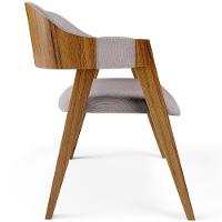 Kit 02 Cadeiras Para Sala De Jantar E Estar Living Estofada Suran L02 Linho Bege - Lyam - 3