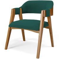 Mesa De Jantar Redonda Cora 120cm Off White M04 Com 04 Cadeiras Living Suran Bouclê Verde - Lyam - 7