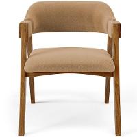 Mesa De Jantar Redonda Cora 120cm Off White M04 Com 04 Cadeiras Living Suran Bouclê Mostarda - Lyam - 8