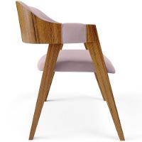 Kit 02 Cadeiras Para Sala De Jantar E Estar Living Estofada Suran L02 Suede Rosê - Lyam - 2