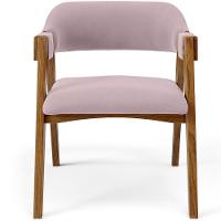 Kit 02 Cadeiras Para Sala De Jantar E Estar Living Estofada Suran L02 Suede Rosê - Lyam