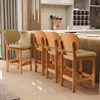 Kit 02 Banquetas Baixa Bar Cozinha E Sala De Jantar Fixa Betta L02 Imbuia Couríssimo Casco Fendi - Lyam Decor - 6