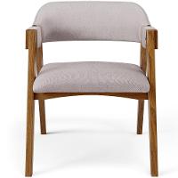 Mesa De Jantar Redonda Cora 120cm Off White M04 Com 04 Cadeiras Living Suran Linho Bege - Lyam - 6