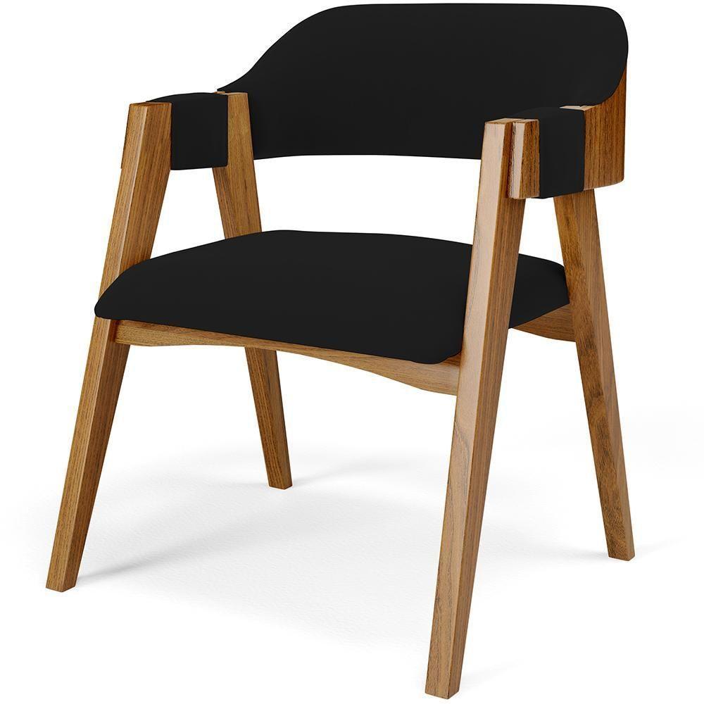 Mesa De Jantar Redonda Cora 120cm Off White M04 Com 04 Cadeiras Living Suran Suede Preto - Lyam - 7